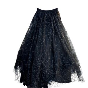 Elegant Black Tulle Skirt
